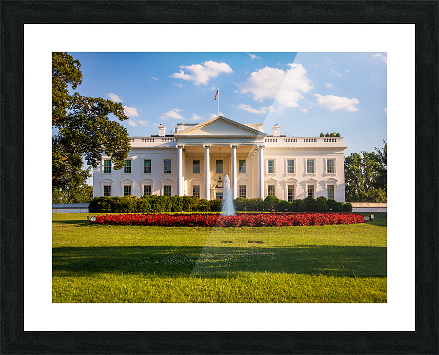 White House Washington DC Picture Frame print