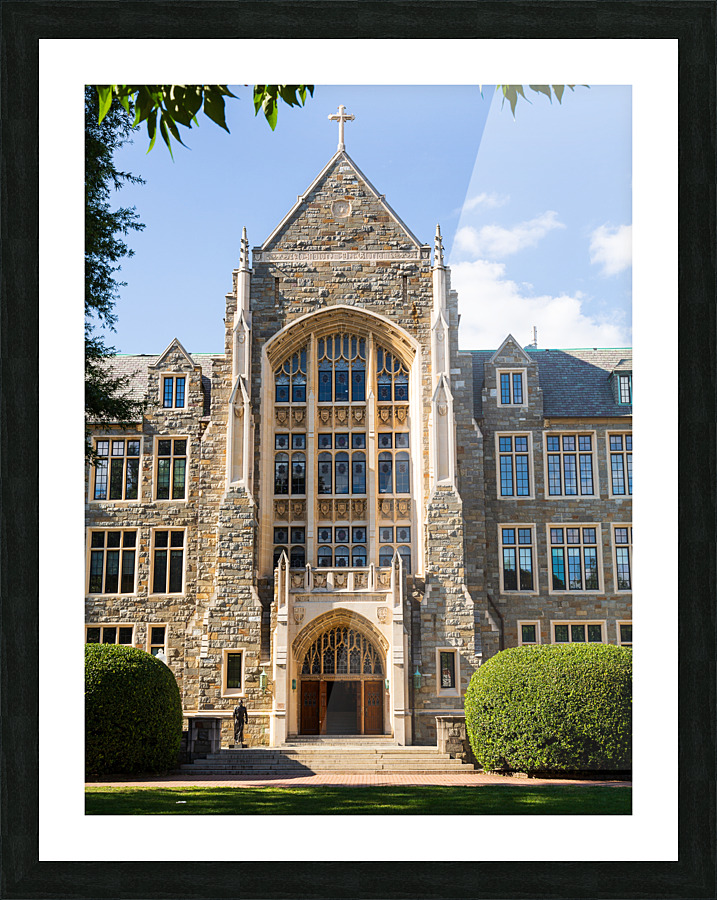 White Gravenor hall Georgetown University DC Picture Frame print