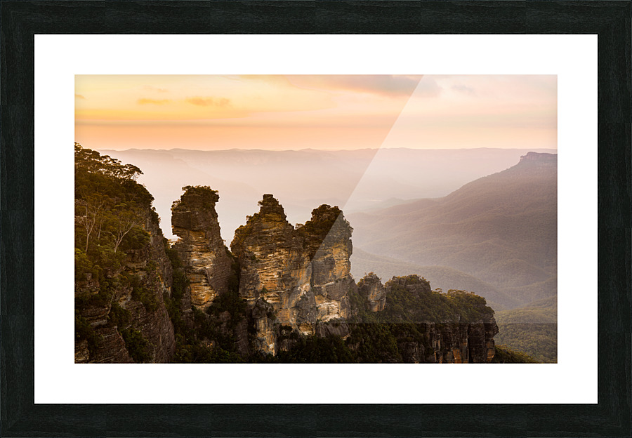 Sunrise from Echo Point in Blue Mountains Australia Picture Frame print