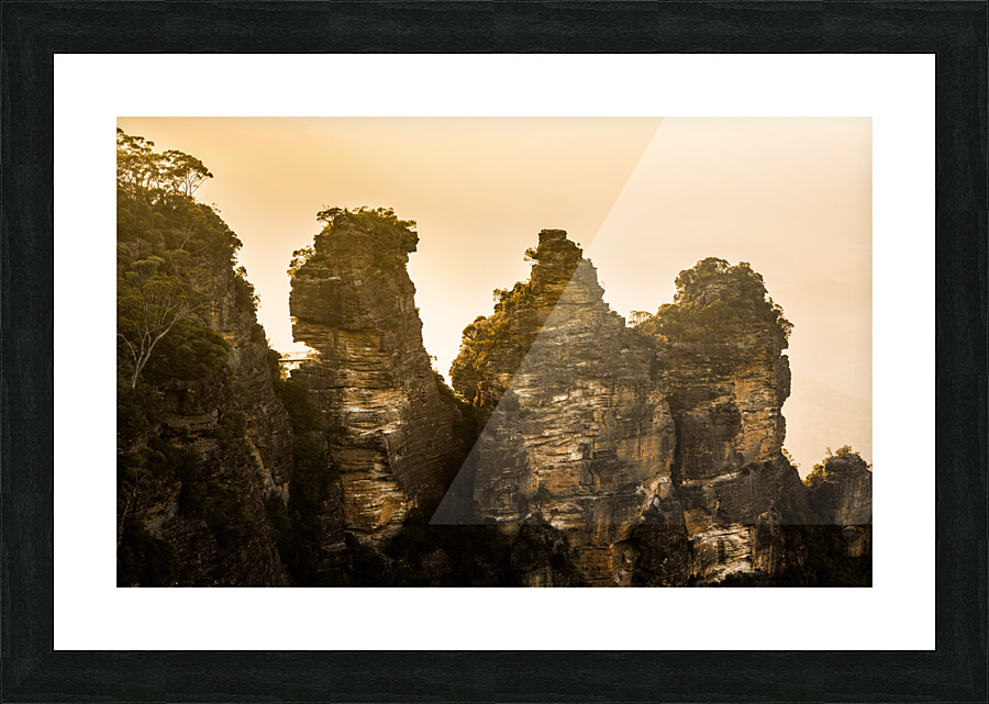 Sunrise from Echo Point in Blue Mountains Australia Picture Frame print