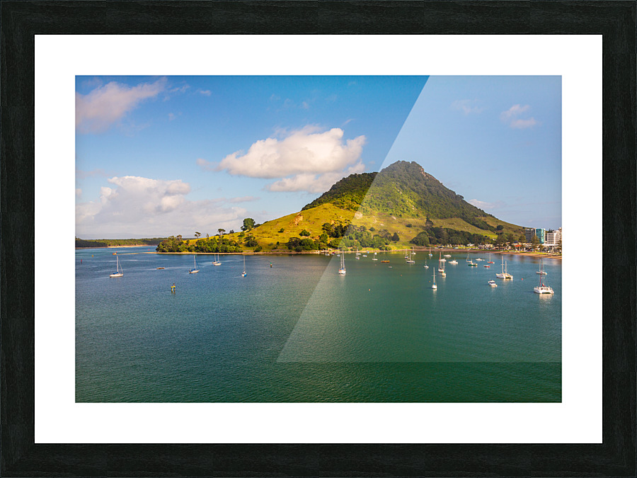 The Mount at Tauranga in NZ Picture Frame print