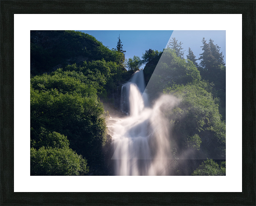 Dramatic waterfall of Bridal Veil Falls in Keystone Canyon Impression et Cadre photo