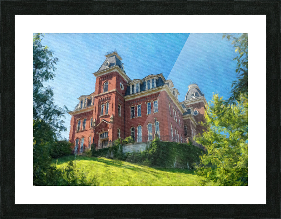 Impressionist view of Woodburn Hall in Morgantown Impression et Cadre photo