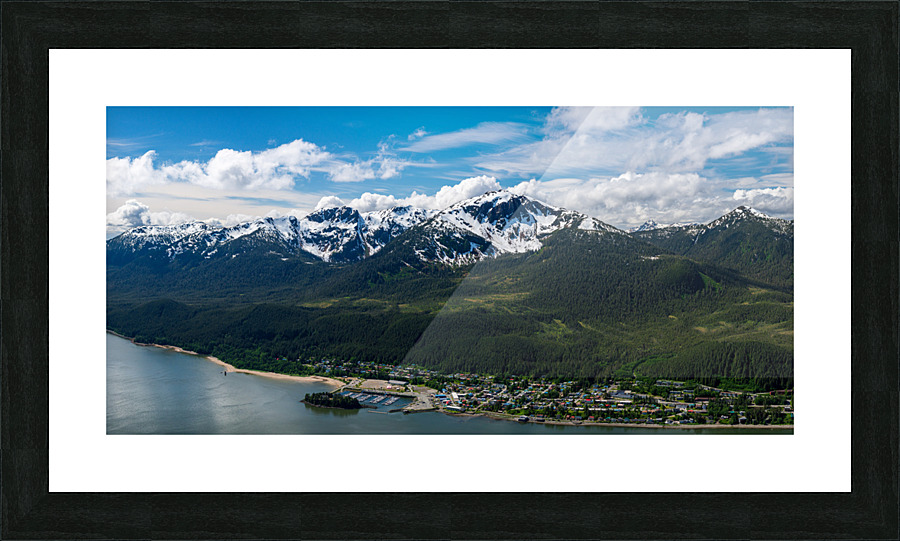 View from Mount Roberts toward Mt Bradley above Juneau Alaska Picture Frame print