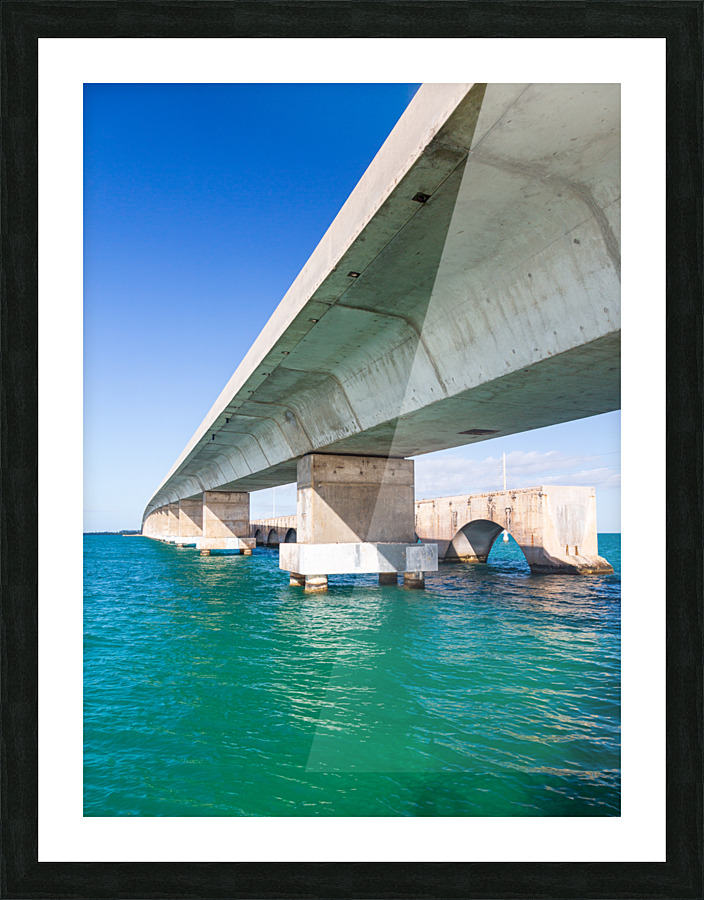 Florida Keys bridge and heritage trail Picture Frame print