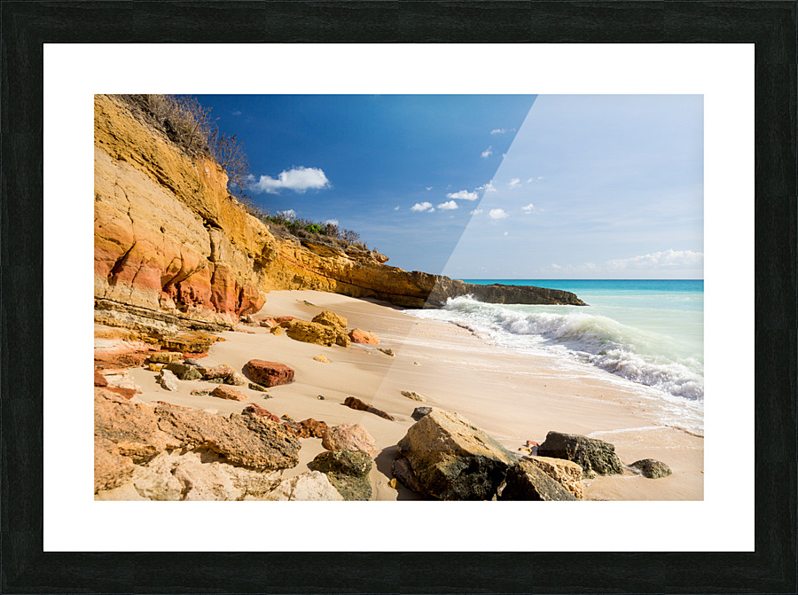 Cupecoy Beach Sint Maarten Picture Frame print