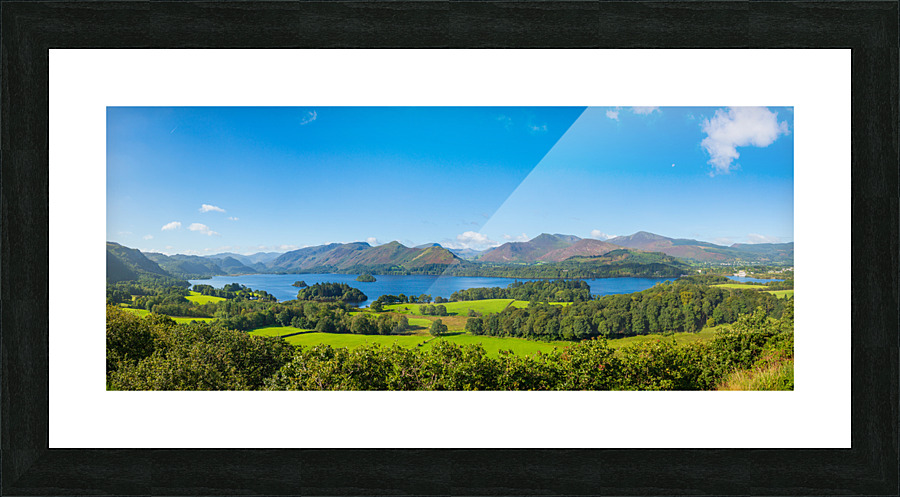 Derwent Water from Castlehead viewpoint Picture Frame print