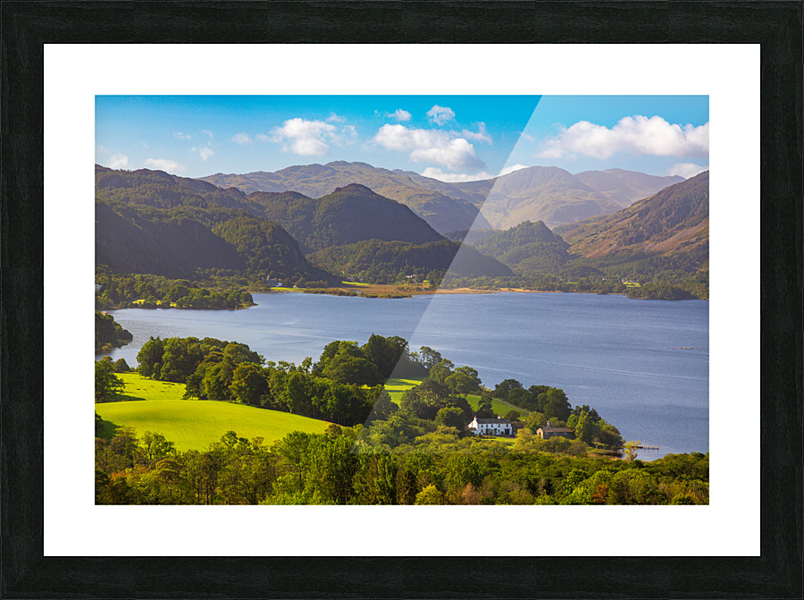 Detail of Derwent Water in Lake District Picture Frame print