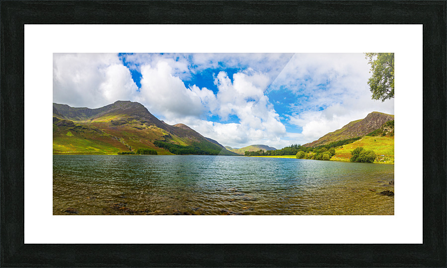 Panorama of Buttermere in Lake District Picture Frame print
