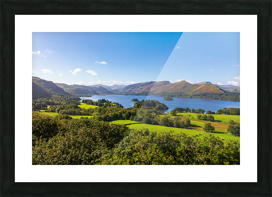 Derwent Water from Castlehead viewpoint Picture Frame print
