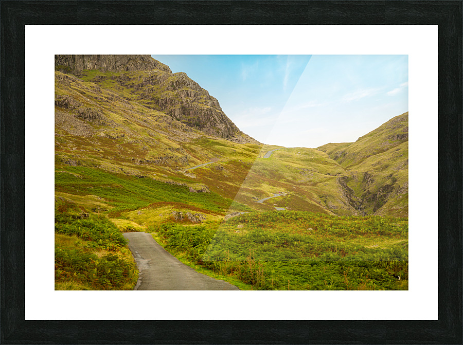 View toward Eskdale from HardKnott Pass Picture Frame print