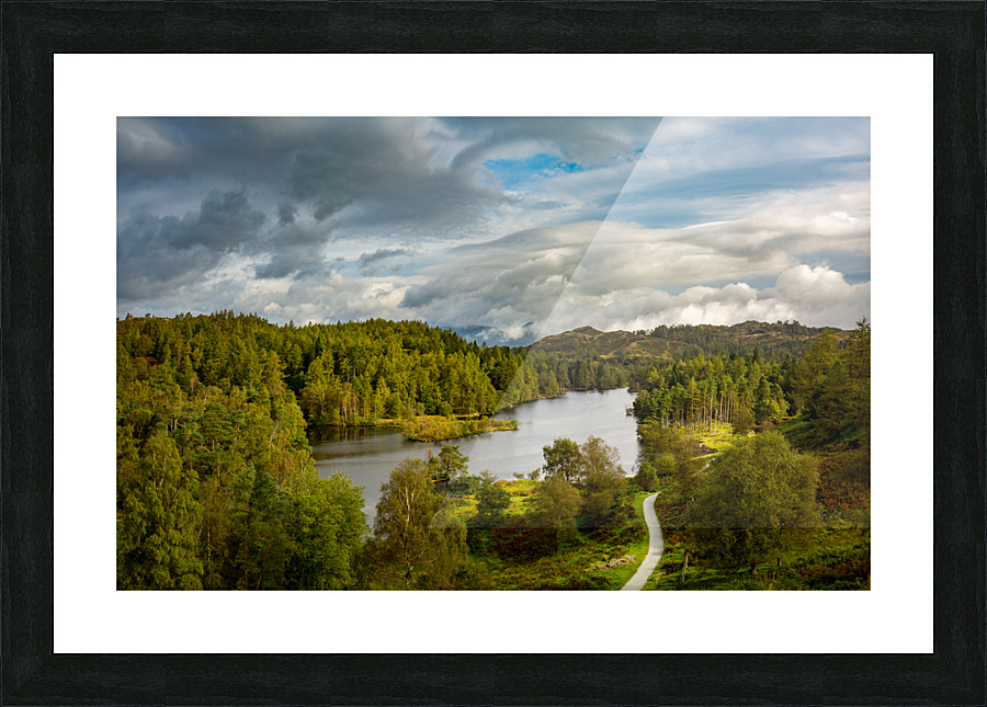 View over Tarn Hows in English Lake District Picture Frame print