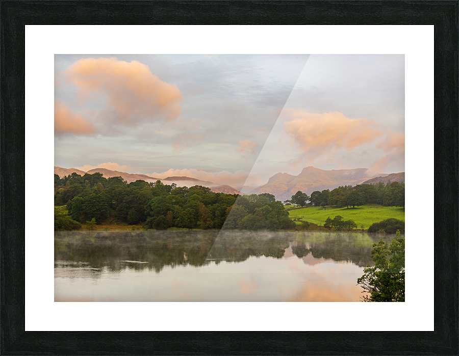 Sunrise at Loughrigg Tarn in Lake District Picture Frame print