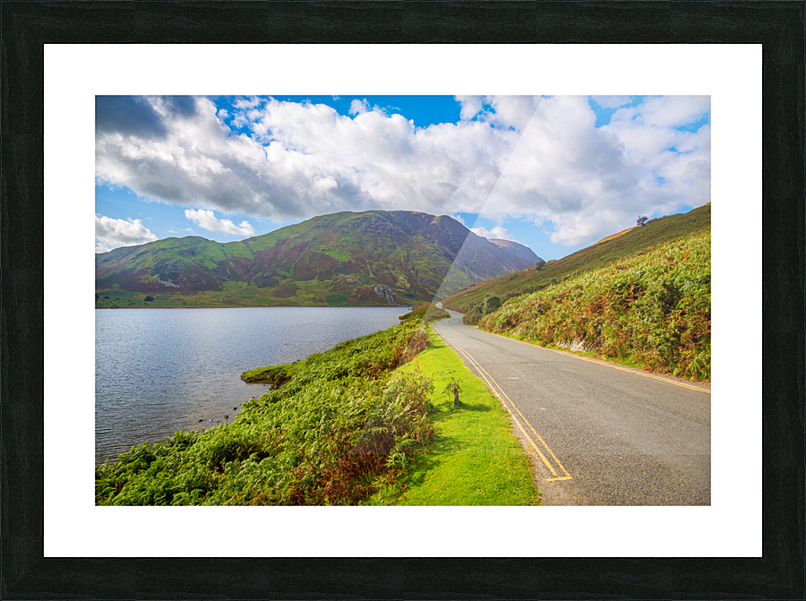 View over Crummock Water in Lake District Picture Frame print