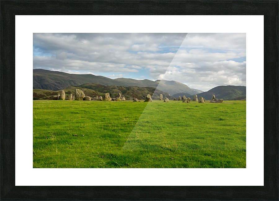 Buttermere panorama in Lake District Picture Frame print