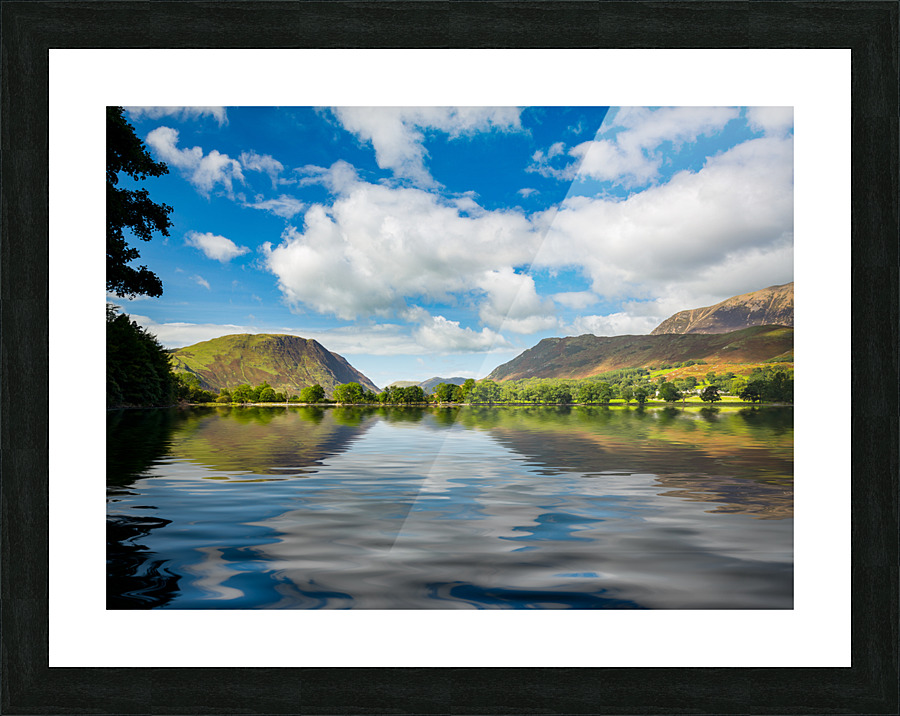 Reflections in Buttermere in Lake District Picture Frame print
