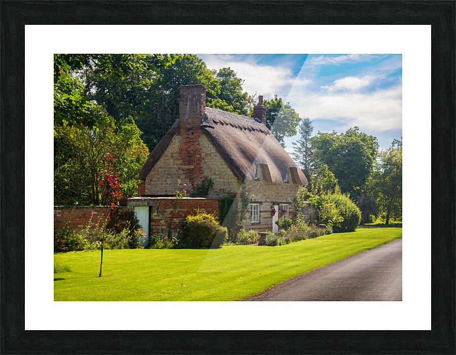 Old cotswold stone house in Honington Impression et Cadre photo