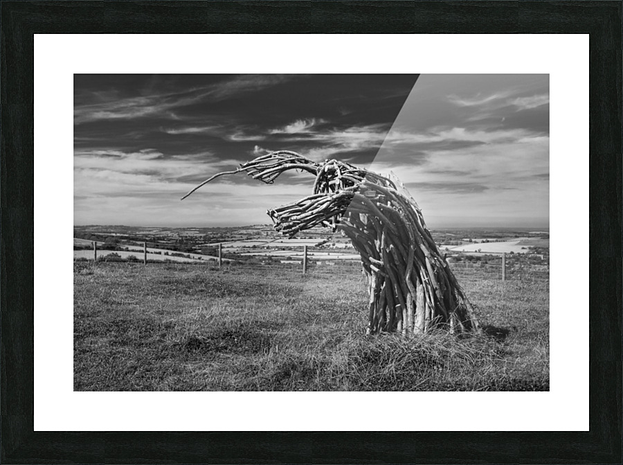 Traditional green man woven from branches Impression et Cadre photo