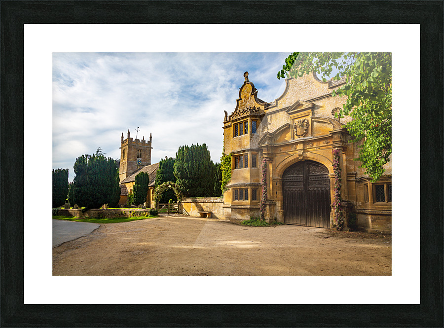 Stanway House and St Peters Church Stanton Picture Frame print
