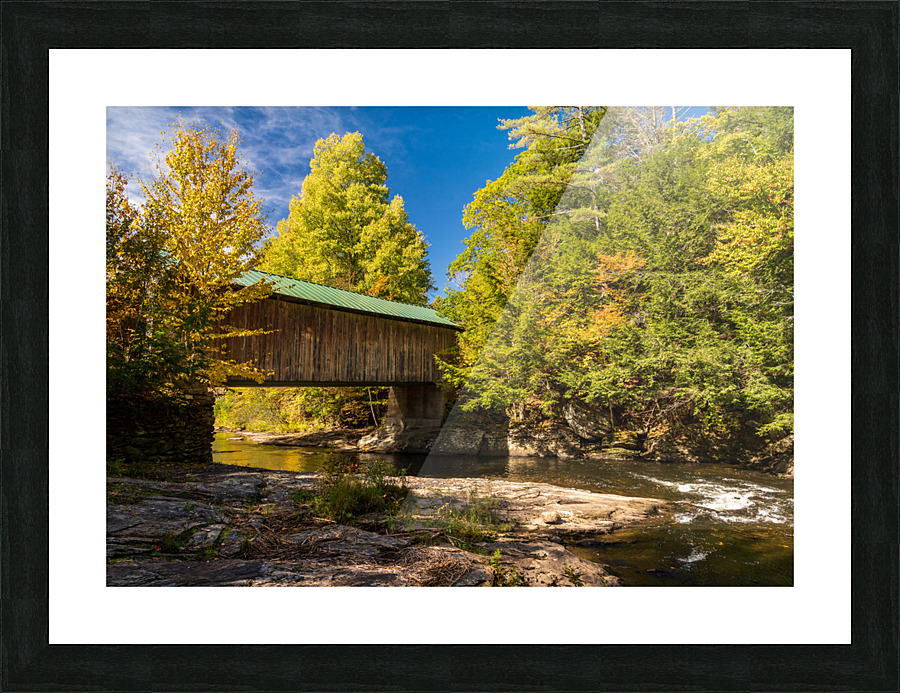 Montgomery covered bridge near Waterville in Vermont Impression et Cadre photo