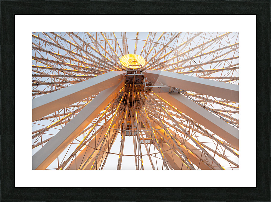 Detail of large ferris wheel Picture Frame print