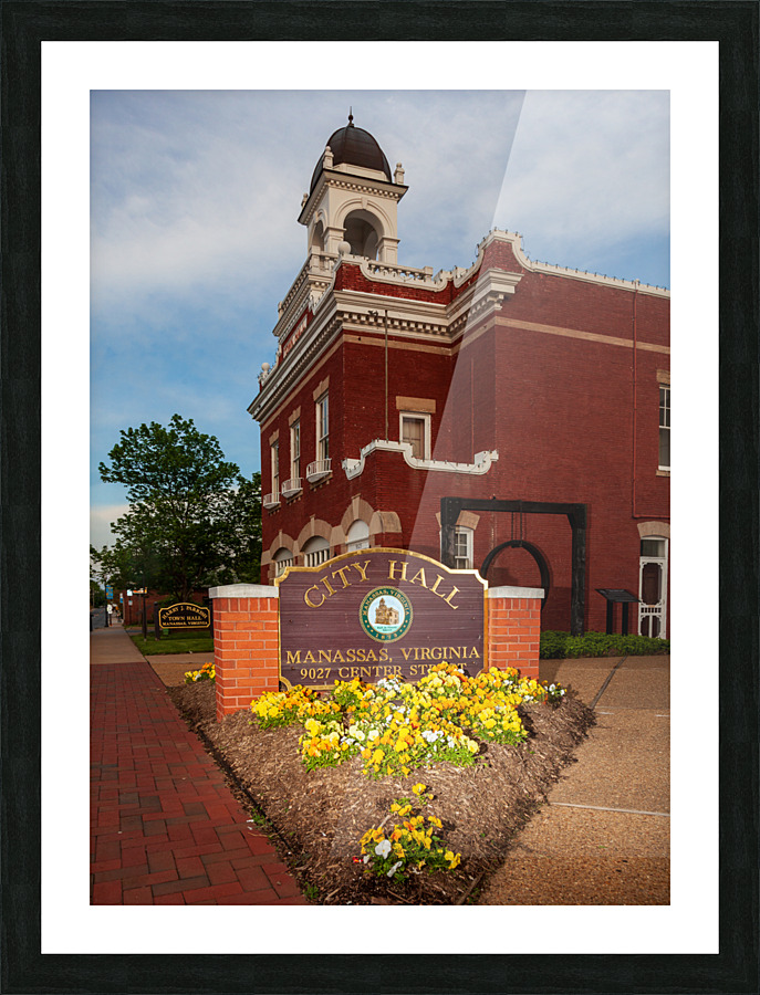 Manassas City Hall in Virginia Picture Frame print