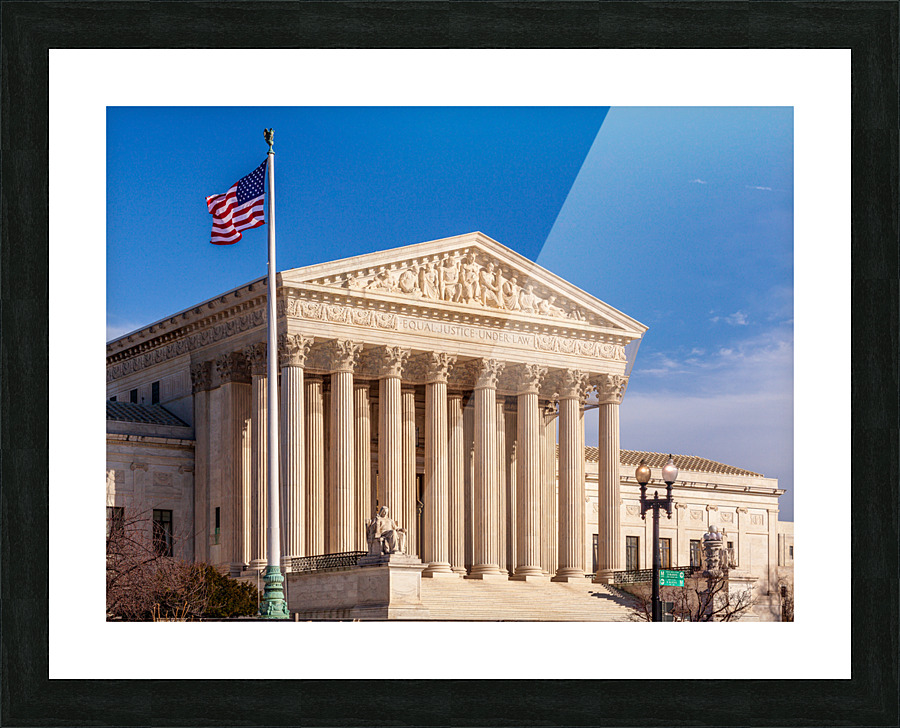 Supreme Court Washington DC Picture Frame print