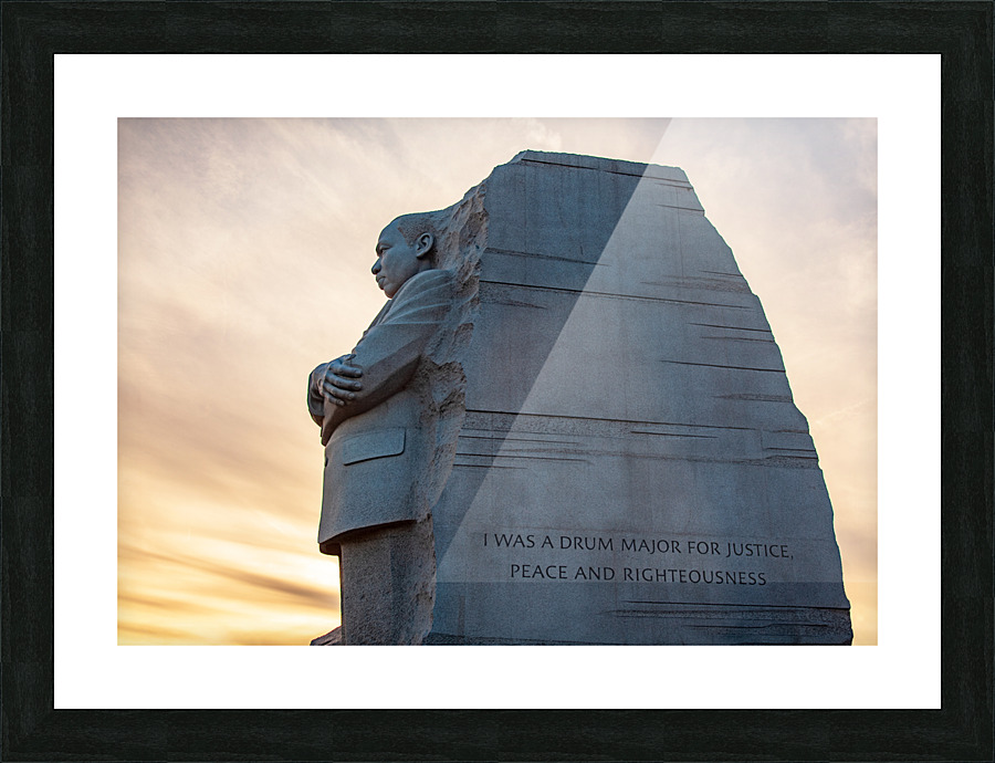Martin Luther King Monument DC Picture Frame print