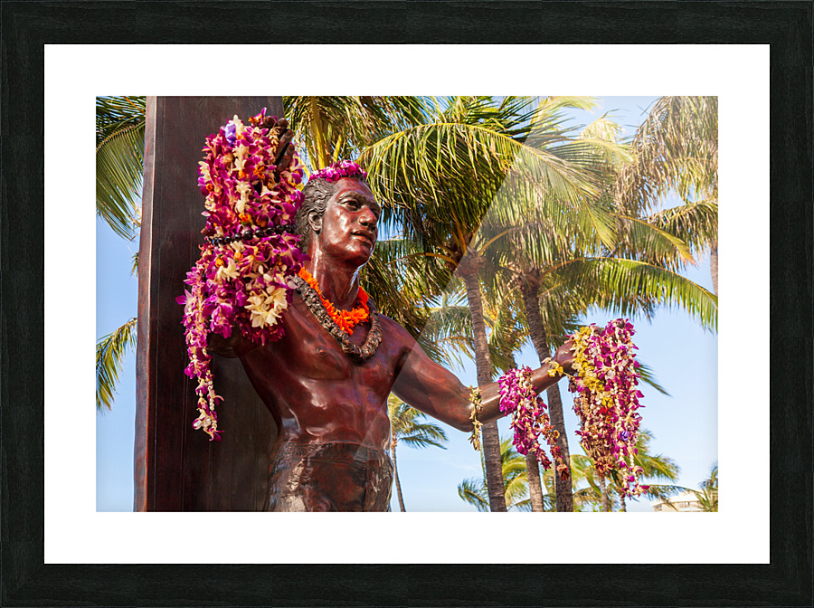 Duke Kahanamoku statue in Waikiki Impression et Cadre photo