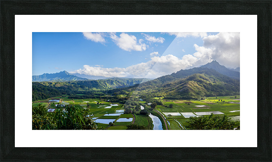 Hanalei valley from Princeville Kauai Impression et Cadre photo