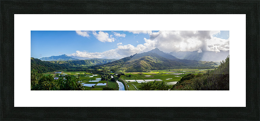 Hanalei valley from Princeville Kauai Impression et Cadre photo
