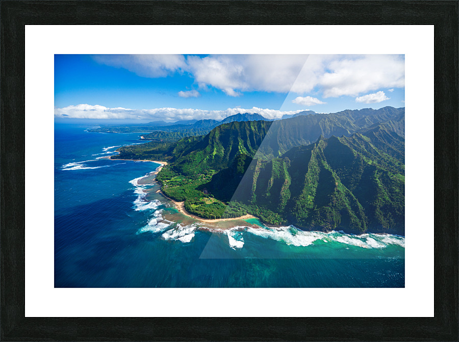 Garden Island of Kauai and Kee Beach Impression et Cadre photo