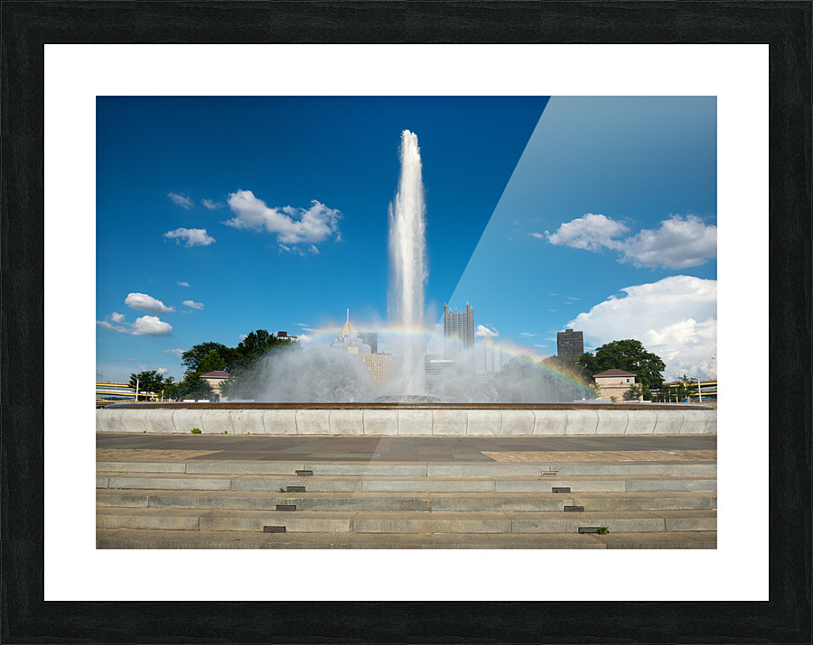 Point State Park Fountain in downtown Pittsburgh Impression et Cadre photo
