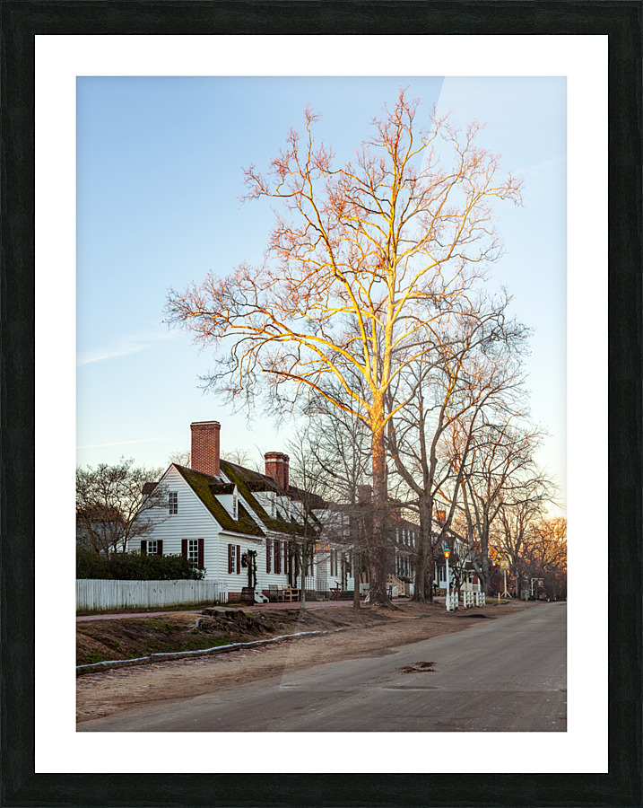 Old houses in Colonial Williamsburg Picture Frame print