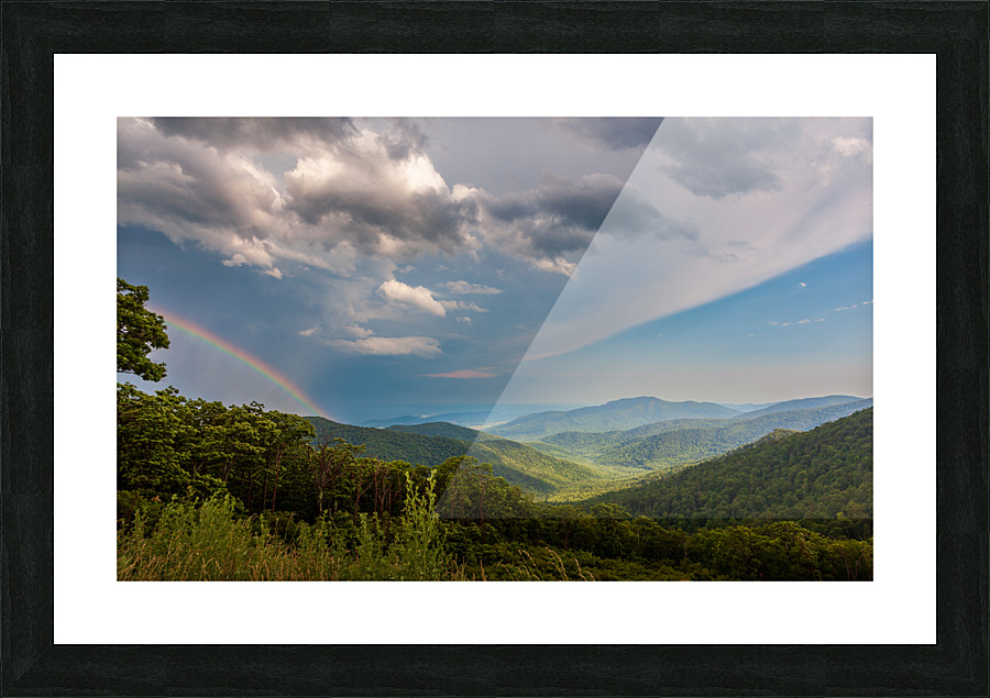 Storm over Blue Ridge Mountains Impression et Cadre photo