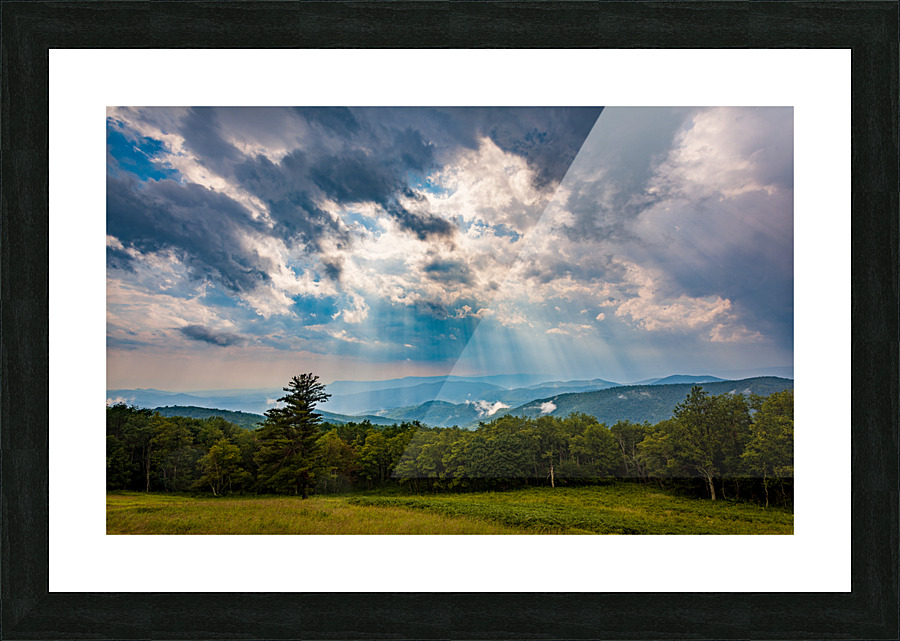 Storm over Blue Ridge Mountains Picture Frame print