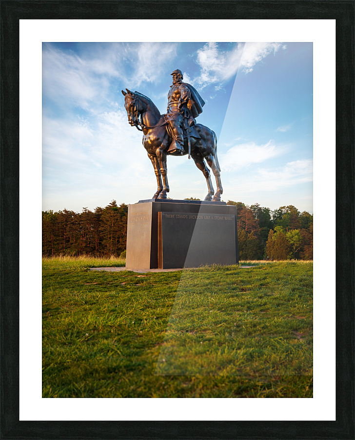 Statue of Stonewall Jackson Picture Frame print