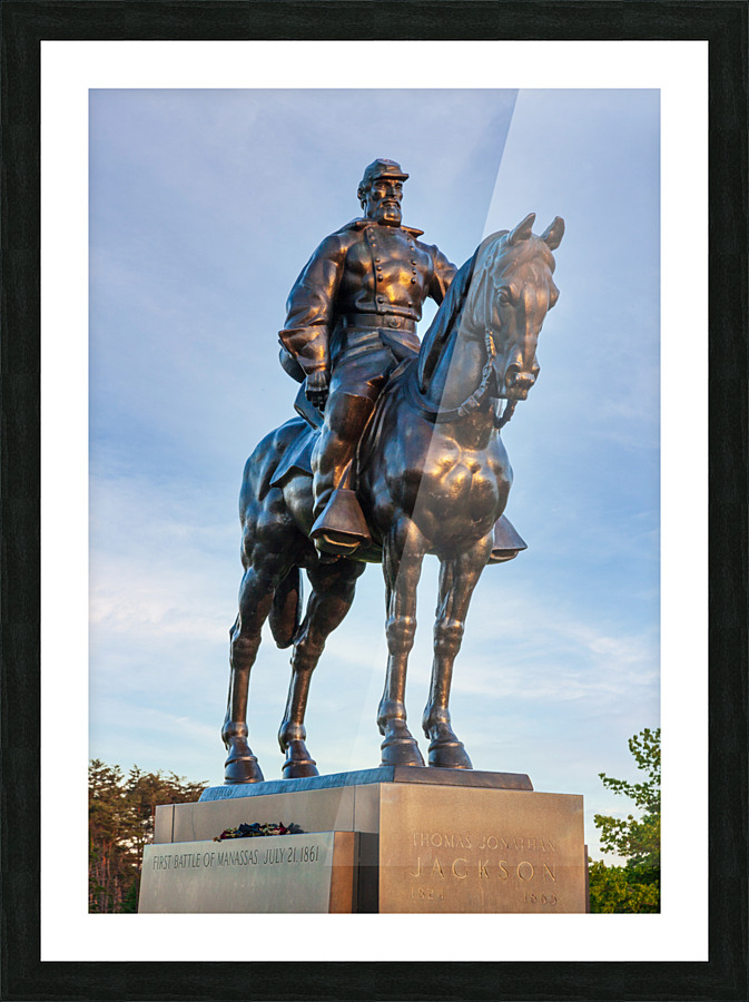 Statue of Stonewall Jackson Picture Frame print