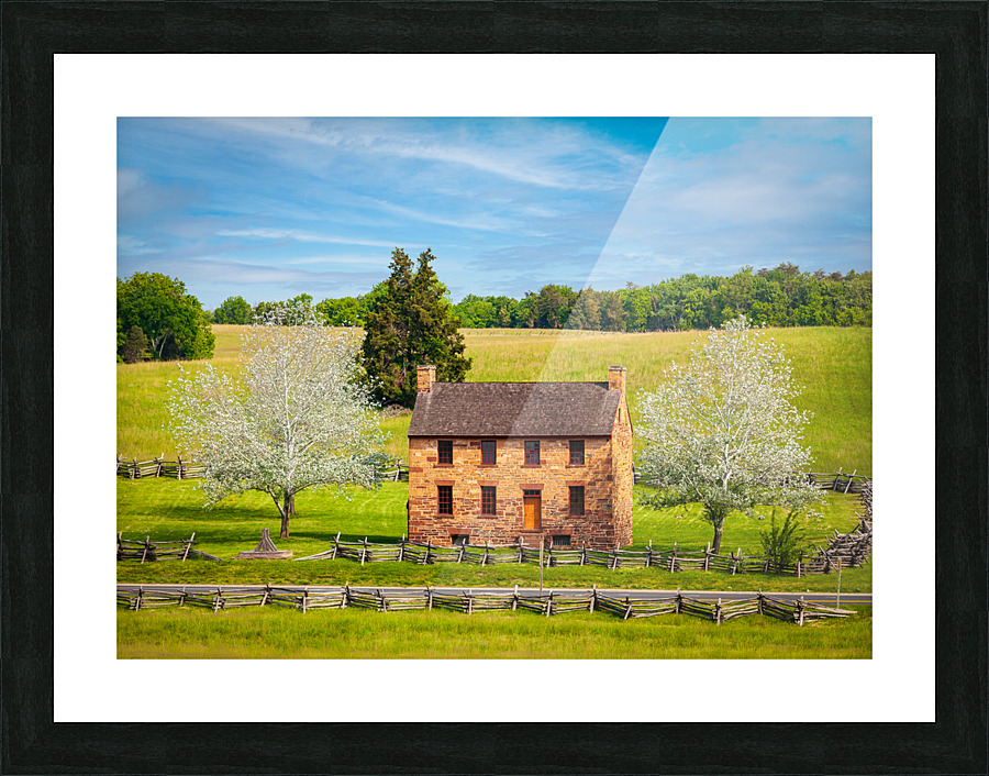 Old Stone House Manassas Battlefield Picture Frame print