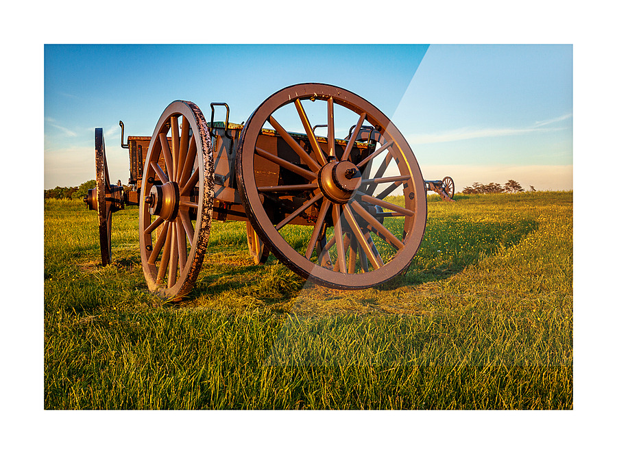 Cart on Manassas Battlefield Picture Frame print