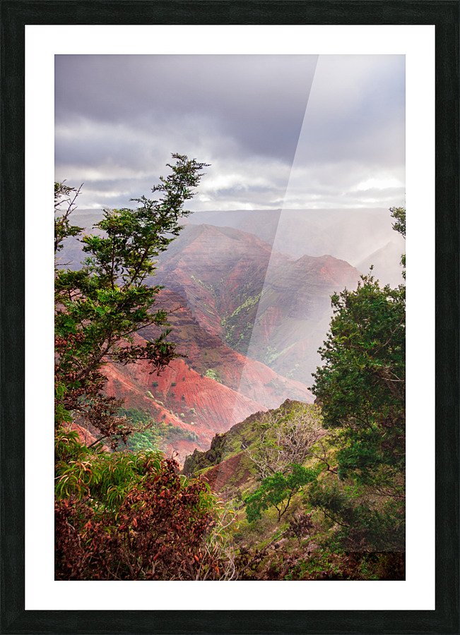 Vertical Waimea Canyon Kauai  Picture Frame print