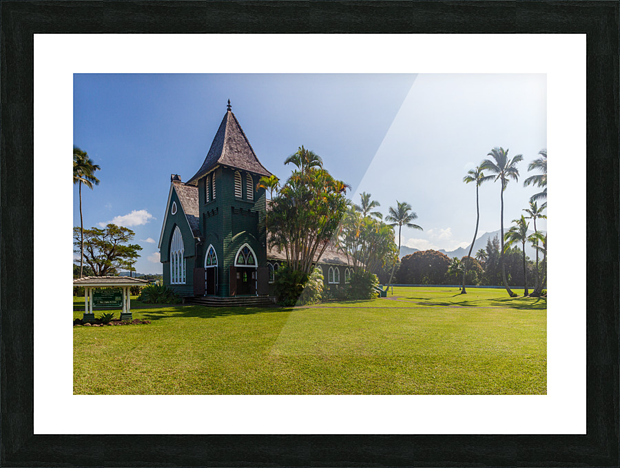Mission Church in Hanalei Kauai Impression et Cadre photo