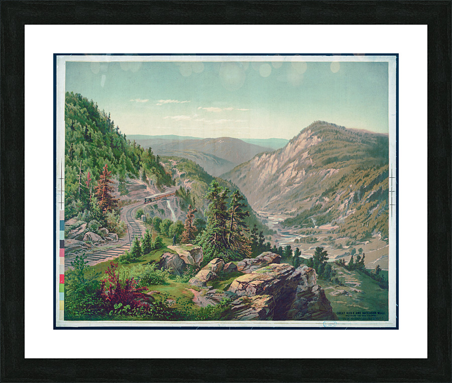 Buckhorn Wall and Cheat River Picture Frame print