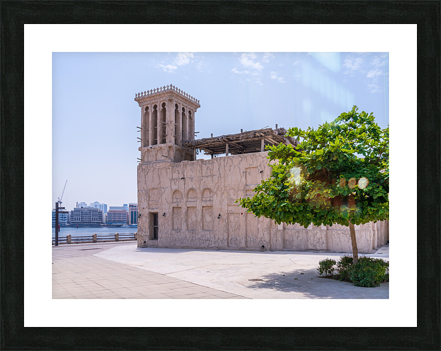Traditional house in Al Shindagha district and museum in Dubai Picture Frame print