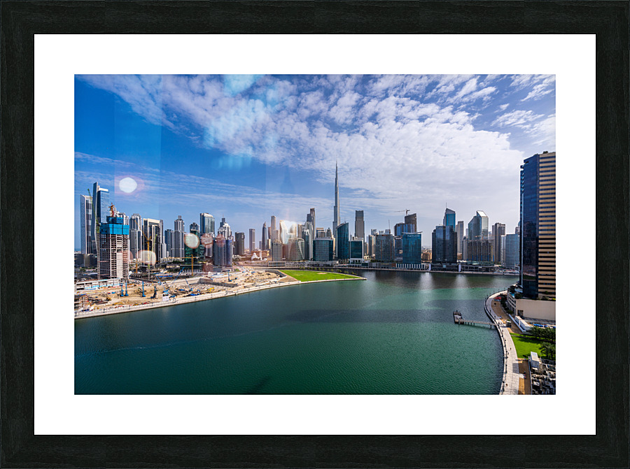 Offices and apartments of Dubai Business Bay with Downtown distr Impression et Cadre photo