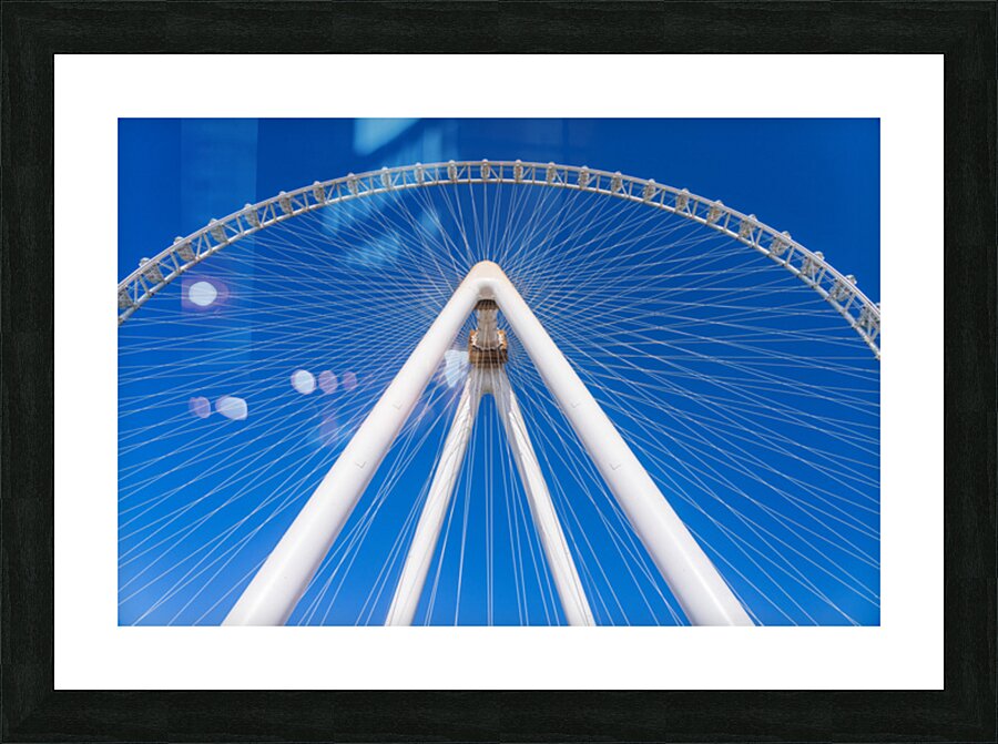 Ain Dubai observation wheel on Bluewaters Island in Dubai Picture Frame print