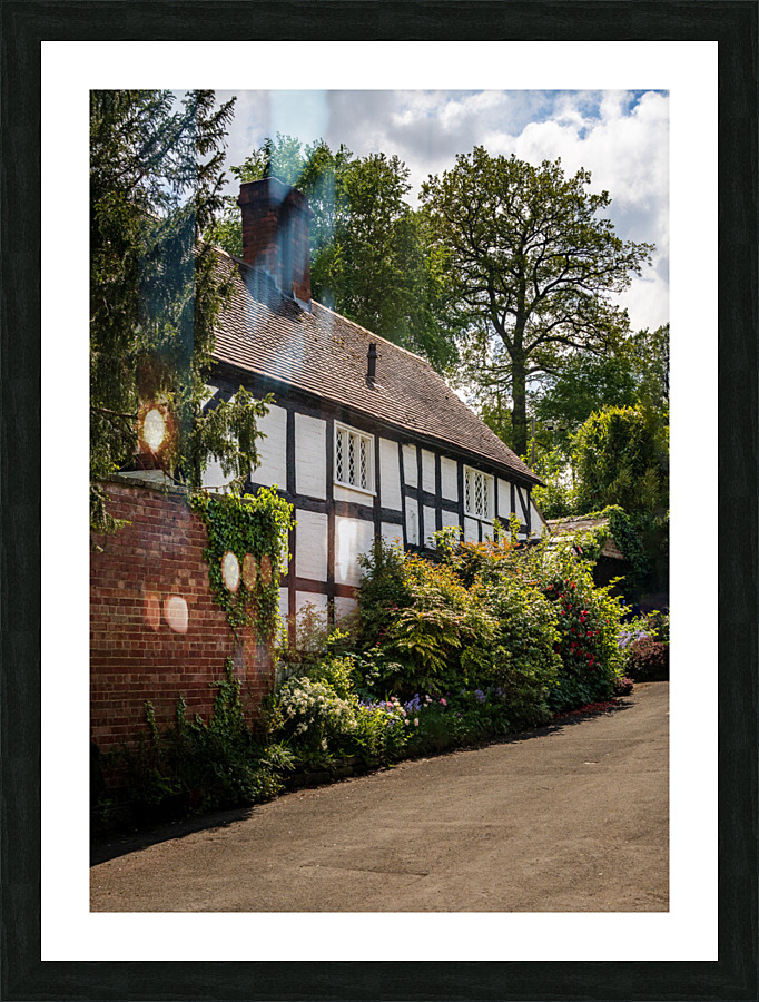 Black and white tudor home on Church Hill in Ellesmere Shropshir Impression et Cadre photo