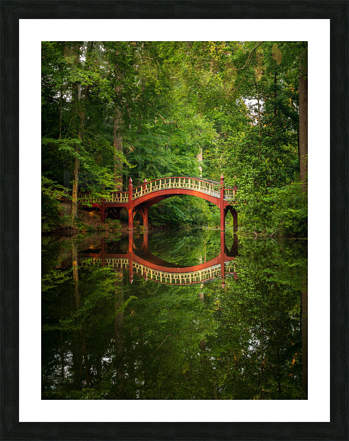 Crim Dell bridge at William and Mary college Picture Frame print