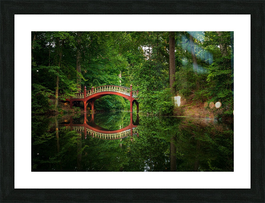 Crim Dell bridge at William and Mary college Picture Frame print