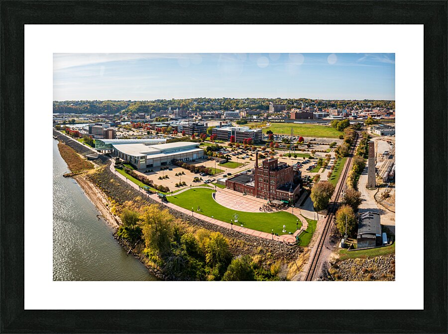 Historic brewery and convention center in Dubuque Iowa Picture Frame print